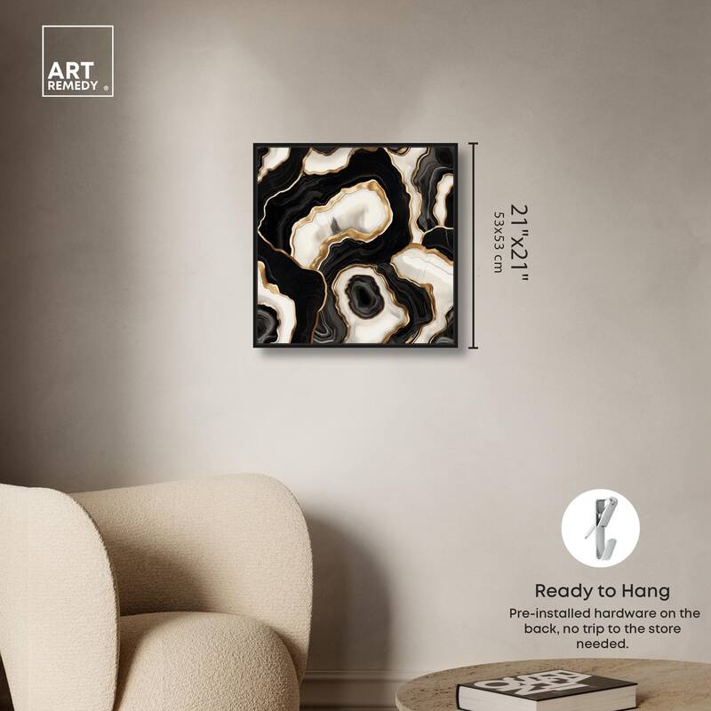 Coal Core Canvas by Art Remedy