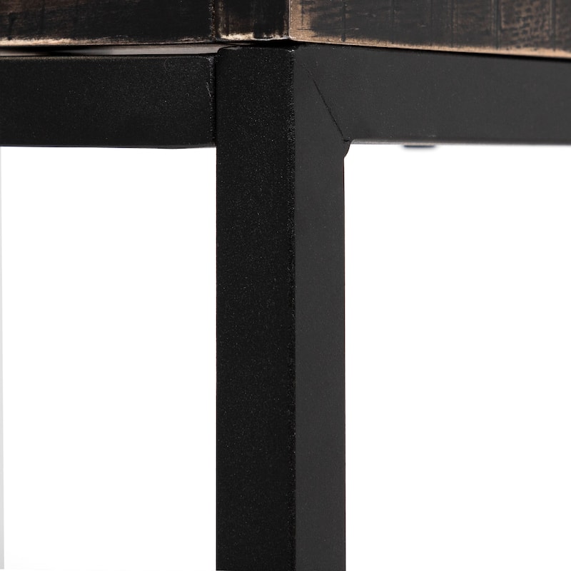 Magnus Industrial 59-inch Metal Computer Desk with USBs by Furniture of America