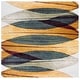 preview thumbnail 15 of 90, SAFAVIEH Hollywood Mergita Mid-Century Modern Abstract Rug 6'7" Square - Gold/Blue