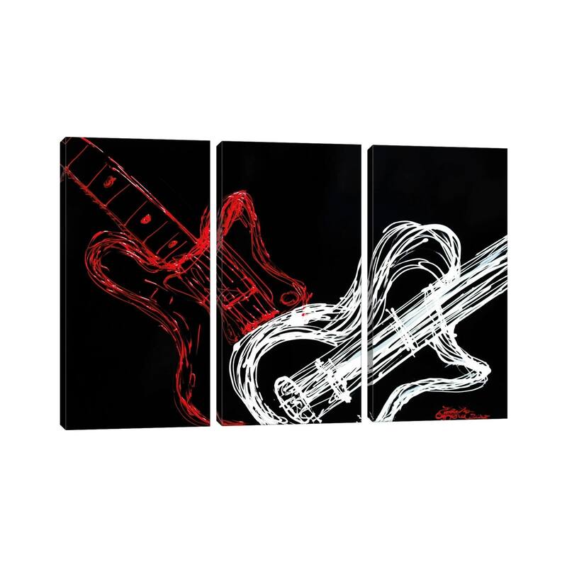 iCanvas "Love Strings" by Heather Offord 3-Piece Canvas Wall Art Set