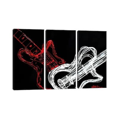 iCanvas "Love Strings" by Heather Offord 3-Piece Canvas Wall Art Set