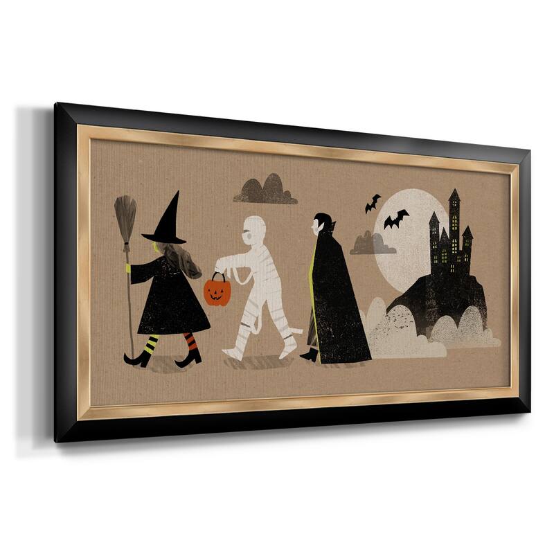 Graphic Halloween Collection D Premium Framed Canvas- Ready to Hang