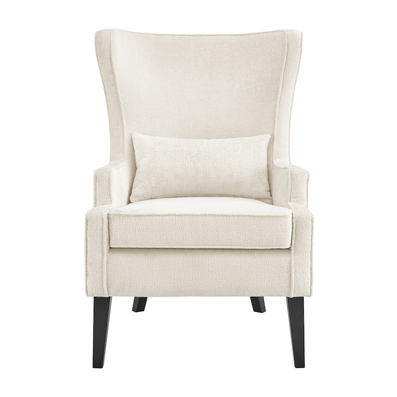 NPD Furniture Clementine KD Fabric Wing Accent Arm Chair