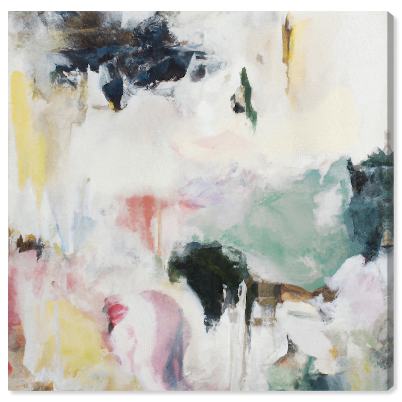 Wynwood Studio Canvas Abstract Surreal Flowers White and Modern & Contemporary Wall Art Canvas Print