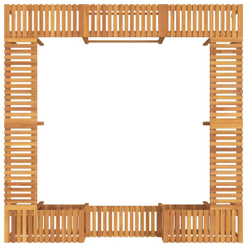 vidaXL Hot Tub Surround Brown 90.6/98.4" x 90.6/98.4"