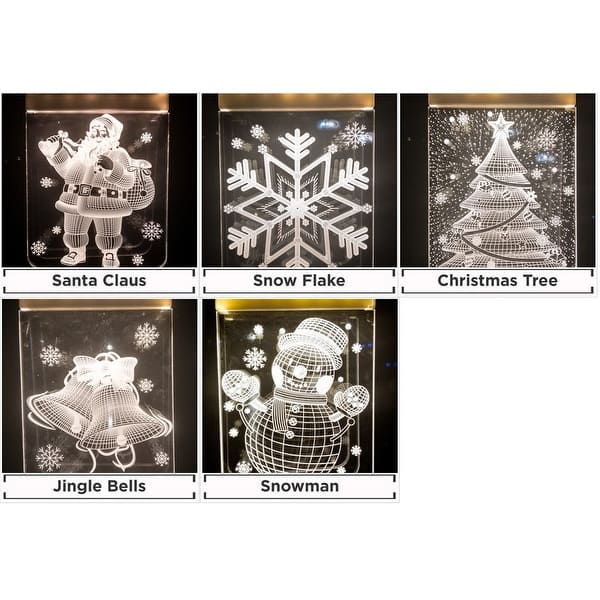 Acrylic Snowflakes LED Set