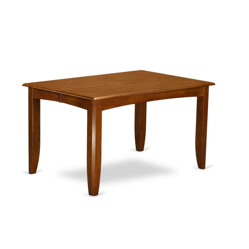 East West Furniture Dining Set Consist of a Square Table with Butterfly Leaf and Kitchen Chairs (Chair Seat Type Options)