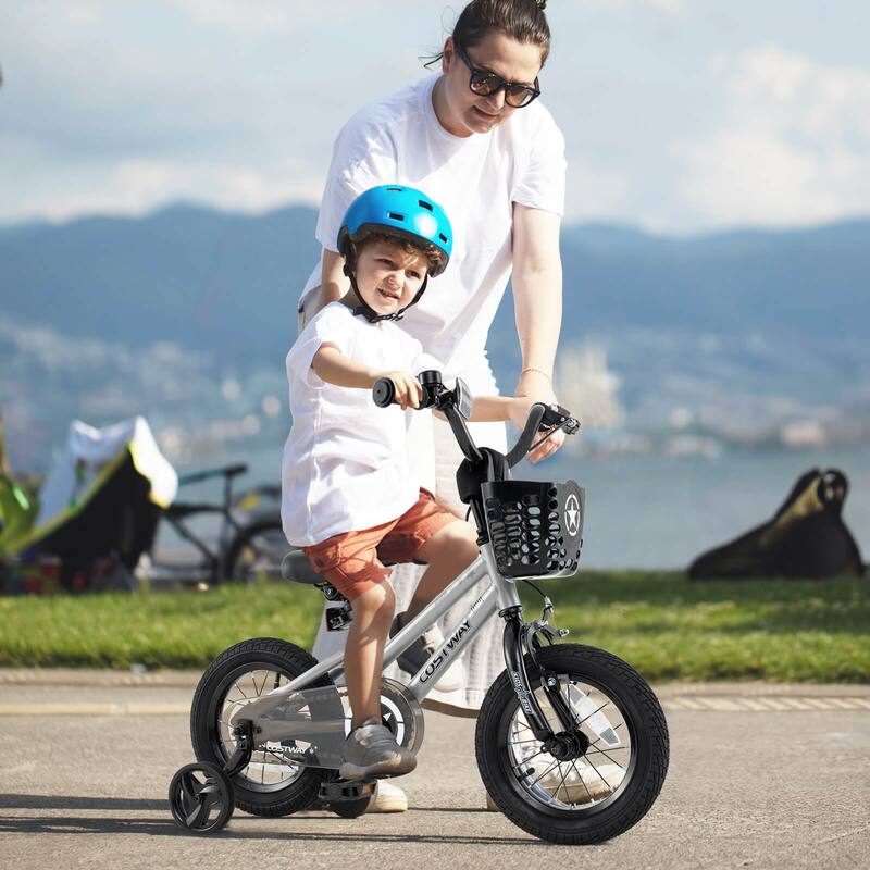 Costway 12"/14"/16"/18" Kid’s Bike with Training Wheels Adjustable - See Details
