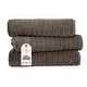 preview thumbnail 15 of 61, Classic Turkish Towels Cotton Bath Sheets Set of 3 Oversized Ribbed Towels, Ultra-Soft & Absorbent - 40x65