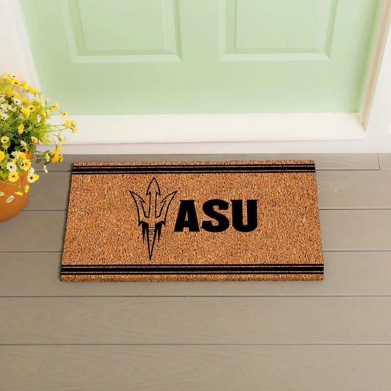 Arizona State University Monochrome Indoor/Outdoor Coir Door Mat - 28" x 16"