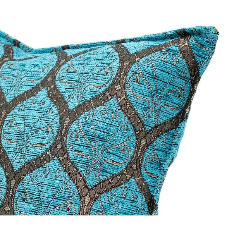 Trellis Myrtus Chenille Decorative Contemporary Turkish Pillow