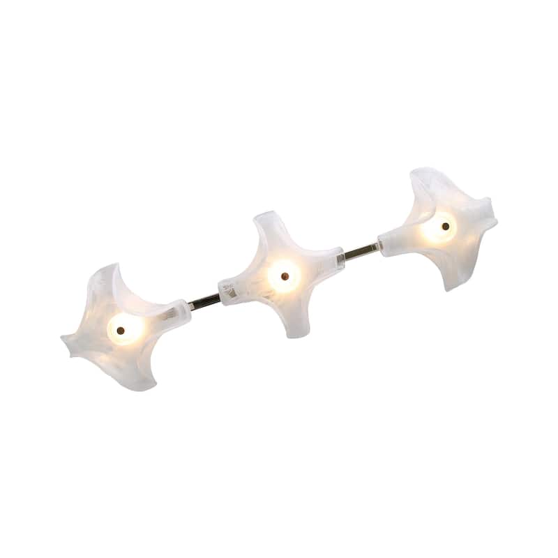 Golden Lighting Glacier Integrated LED Island Light in Polished Nickel - Gold