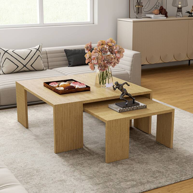 Square Solid Wood Coffee Table