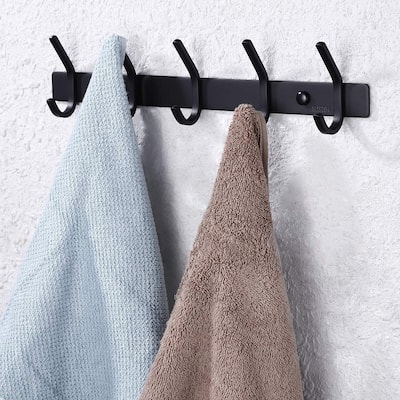 Bathroom Robe and Towel Hook Rack with 5 Hooks