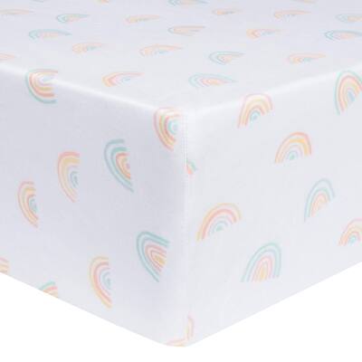 Rainbow Fitted Crib Sheet