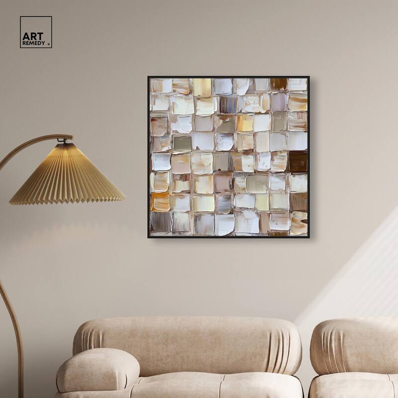 Woven Stone Canvas by Art Remedy