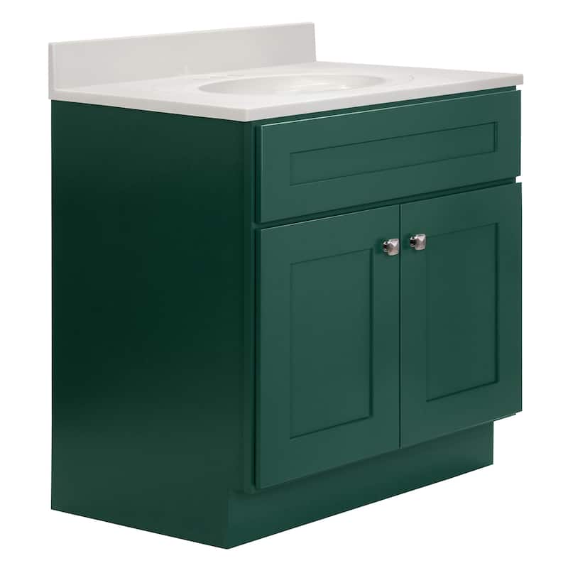 Design House 230920 Brookings 31" Free Standing Single Basin Vanity - Hunt Club - Natural Finish