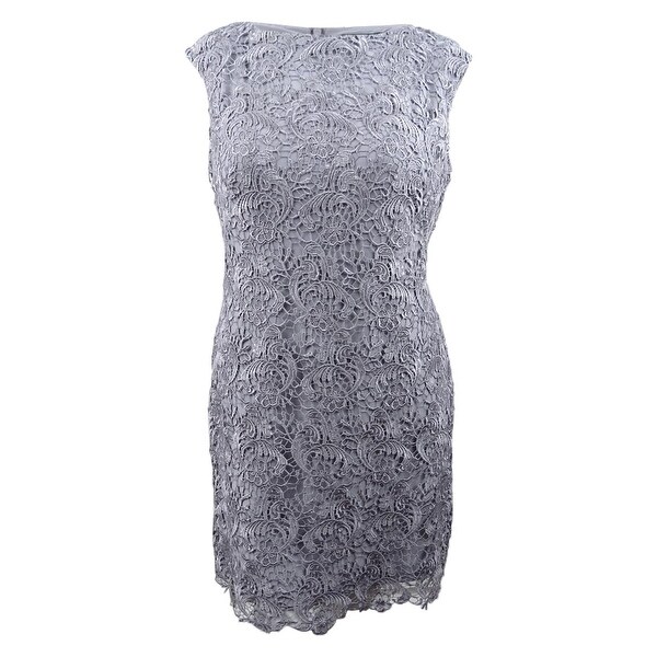 floral lace sheath dress