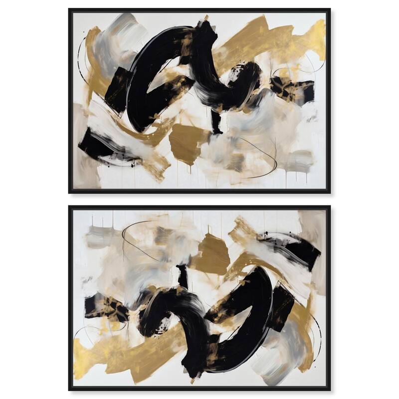 Pink Floral Tin Canvas by Art Remedy - 20" x 20" - Gold