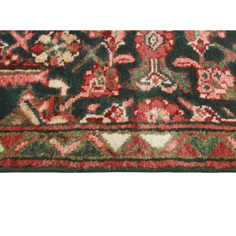 Fine Vintage Distressed Bradley Charcoal/Brown Runner - 2'5" x 11'10"
