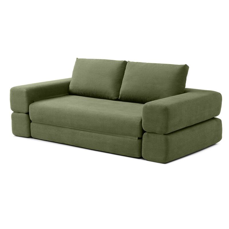 Multi-Functional Folding Sofa Bed Convertible Floor Sofa Couch Lounge Sofa Sleeper Sofa Couch with Pillows