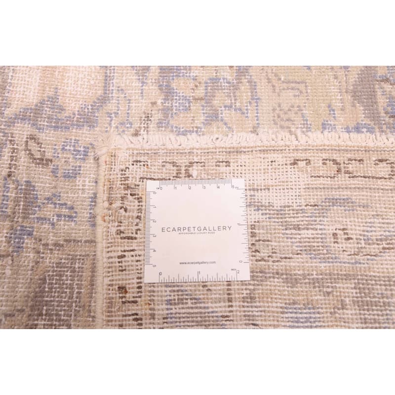 ECARPETGALLERY Hand-knotted Antalya Vintage Beige Wool Rug - 8'5 x 10'10