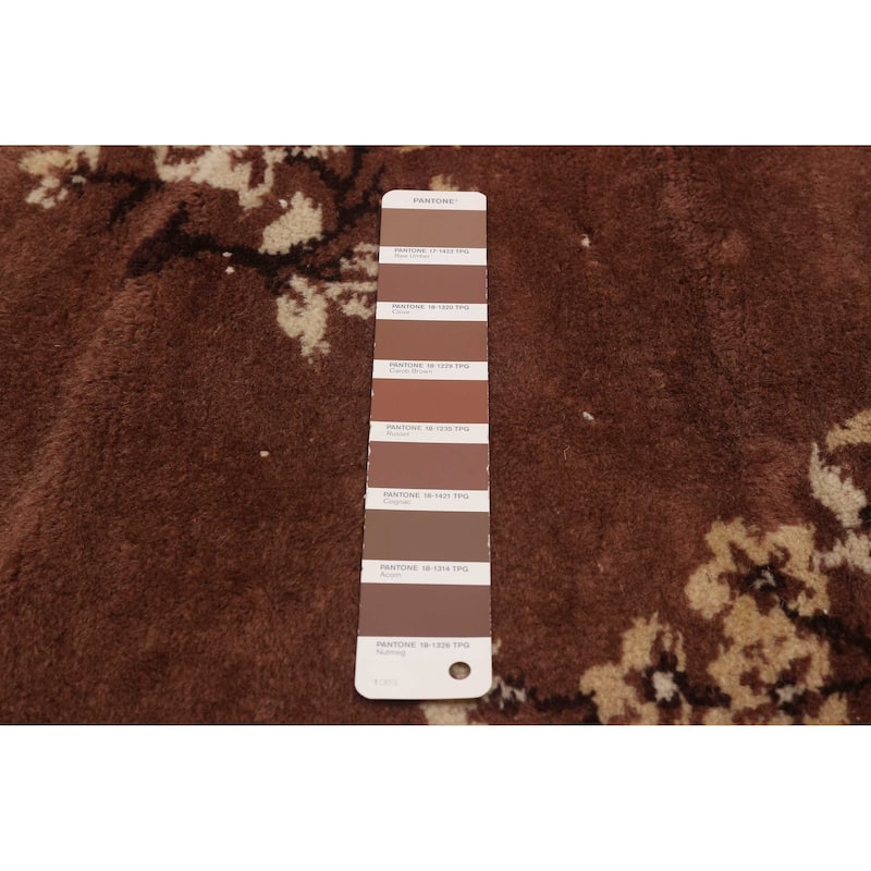 ECARPETGALLERY Hand-knotted Melis Vintage Brown Wool Rug - 5'1 x 7'10