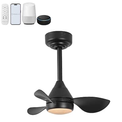 22" Smart LED Ceiling Fan, 6-Speed, Dimmable, App & Remote Control