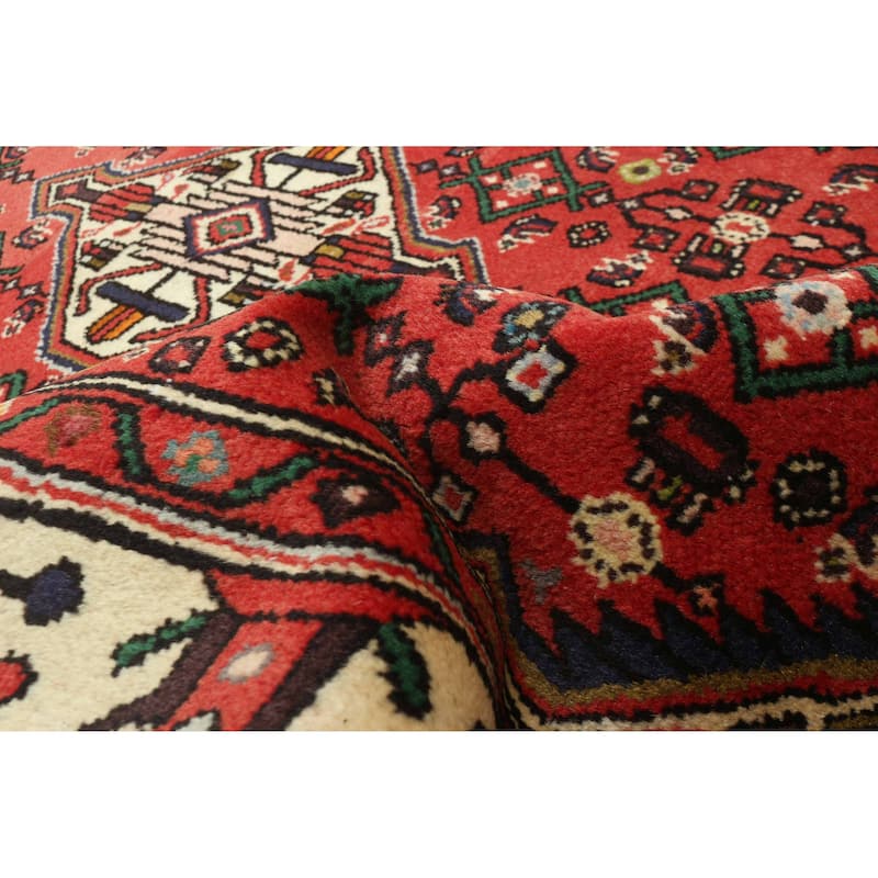 ECARPETGALLERY Hand-knotted Andelz Red Wool Rug - 3'3 x 4'10