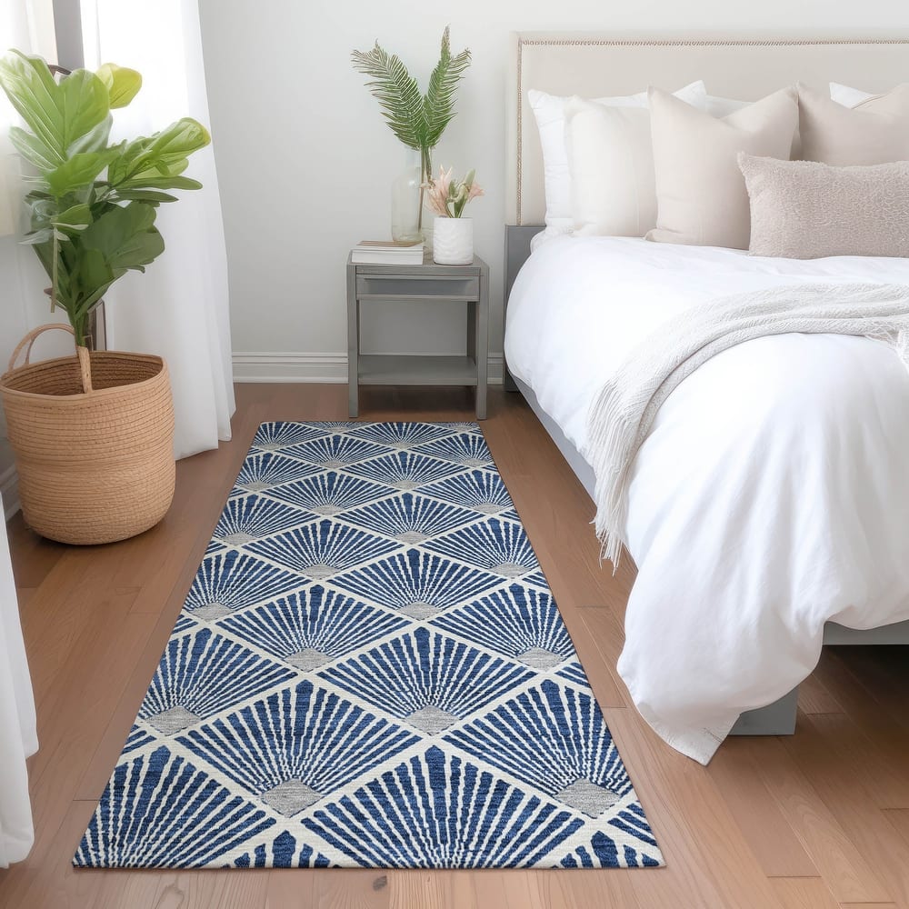 Premium Washable Super Soft Diamond Trellis Mayfield Rug