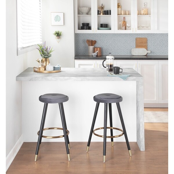 Silver bar stools discount set of 2