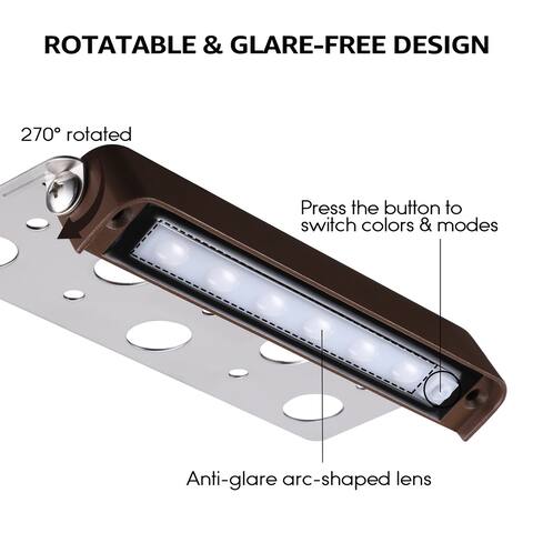 Rotatable-270° 7" RGBW LED Hardscape Paver Lighting, Low Voltage