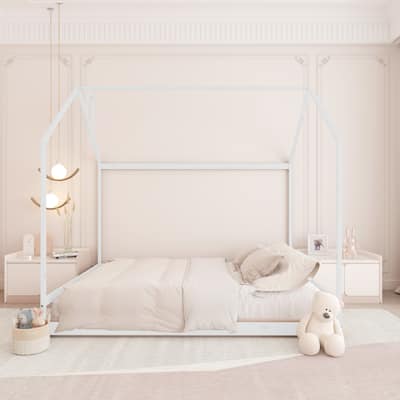 Full Size House Bed Wood Bed