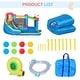 preview thumbnail 8 of 7, Outsunny 6-in-1 Inflatable Water Slide, Kids Castle Bounce House Includes Slide, Trampoline, Pool, Water Gun, Climbing Wall
