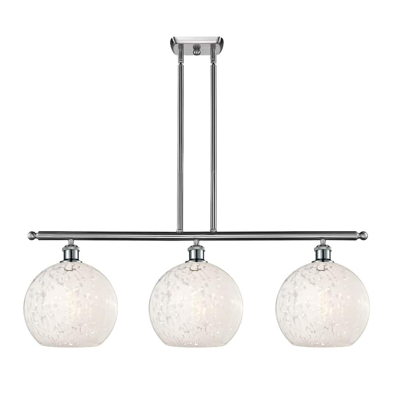 Innovations Lighting 516-3I-13-37-White Mouchette-Indoor Pendant White