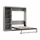 preview thumbnail 36 of 91, Pur Full Murphy Bed with Shelving Unit (84W) by Bestar
