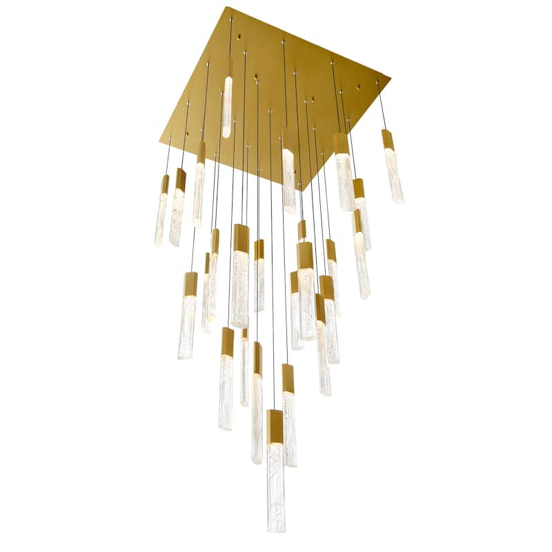 Greta Integrated LED Brass Chandelier