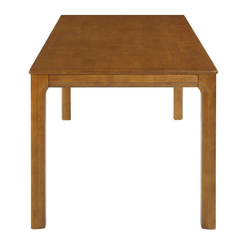 Christopher Knight Home - Modern 7-Piece Wooden Dining Table Set with Fabric Upholstered Windsor Dining Chairs