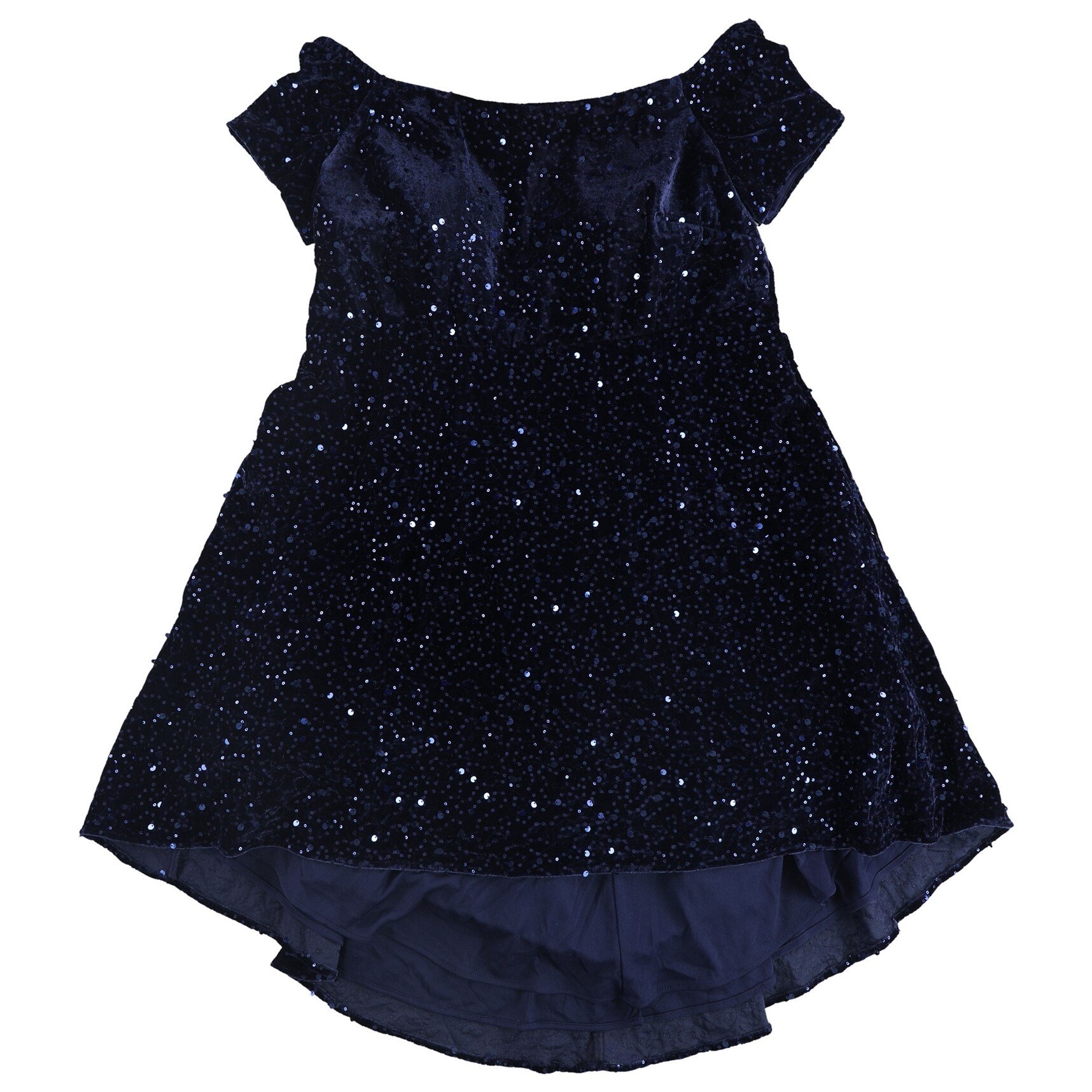 blue sequin high low dress Light Blue Ruched Irregular Neck Baby Shower Maternity Maxi Dress Light Blue / S main image 1