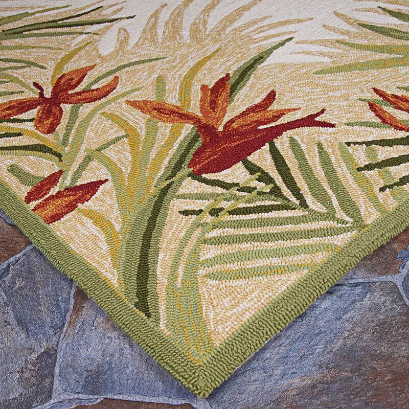 Dream Decor Rugs Miami Gardens Beige Handmade Indoor Outdoor Area Rug