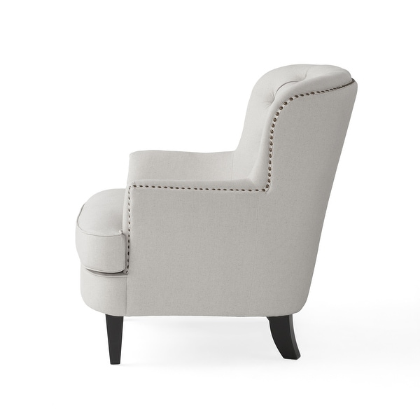 Tafton tufted club chair and ottoman sales