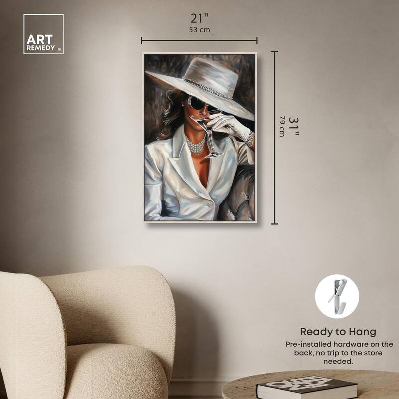Time for a Martini Canvas by Art Remedy