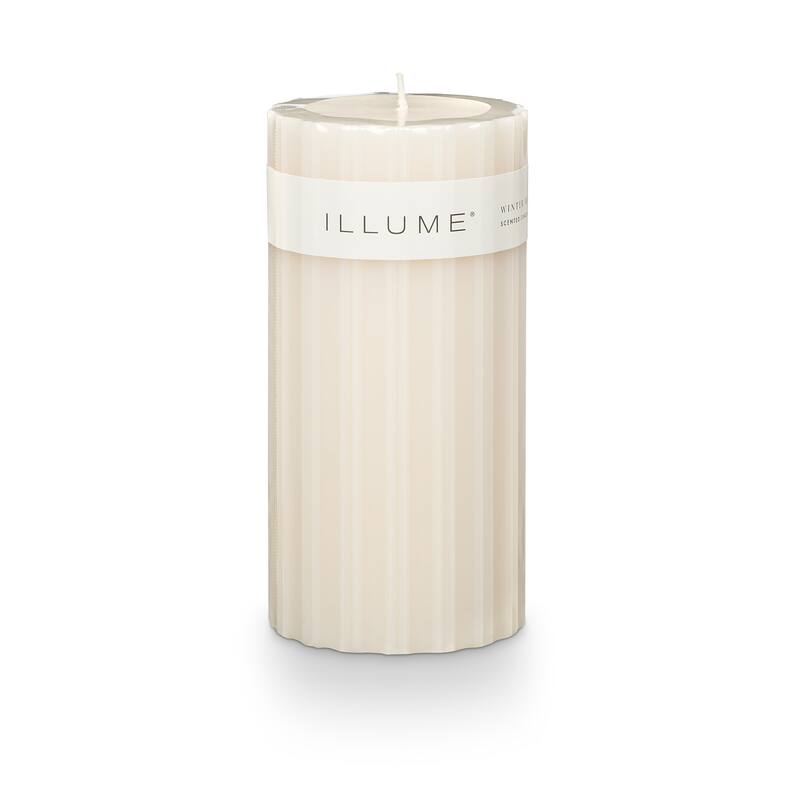 ILLUME Noble Holiday Unfragranced Pillar Candle