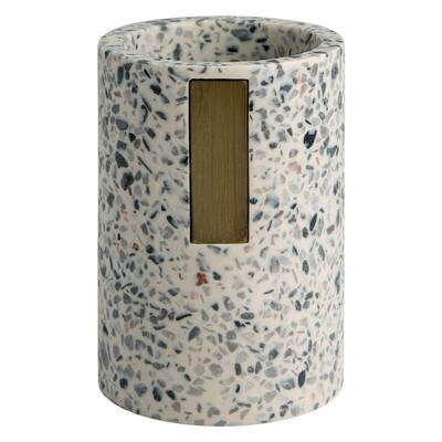 Lerrazzo Tumbler - Grey/Natrual - 2.68" dia x 3.98"
