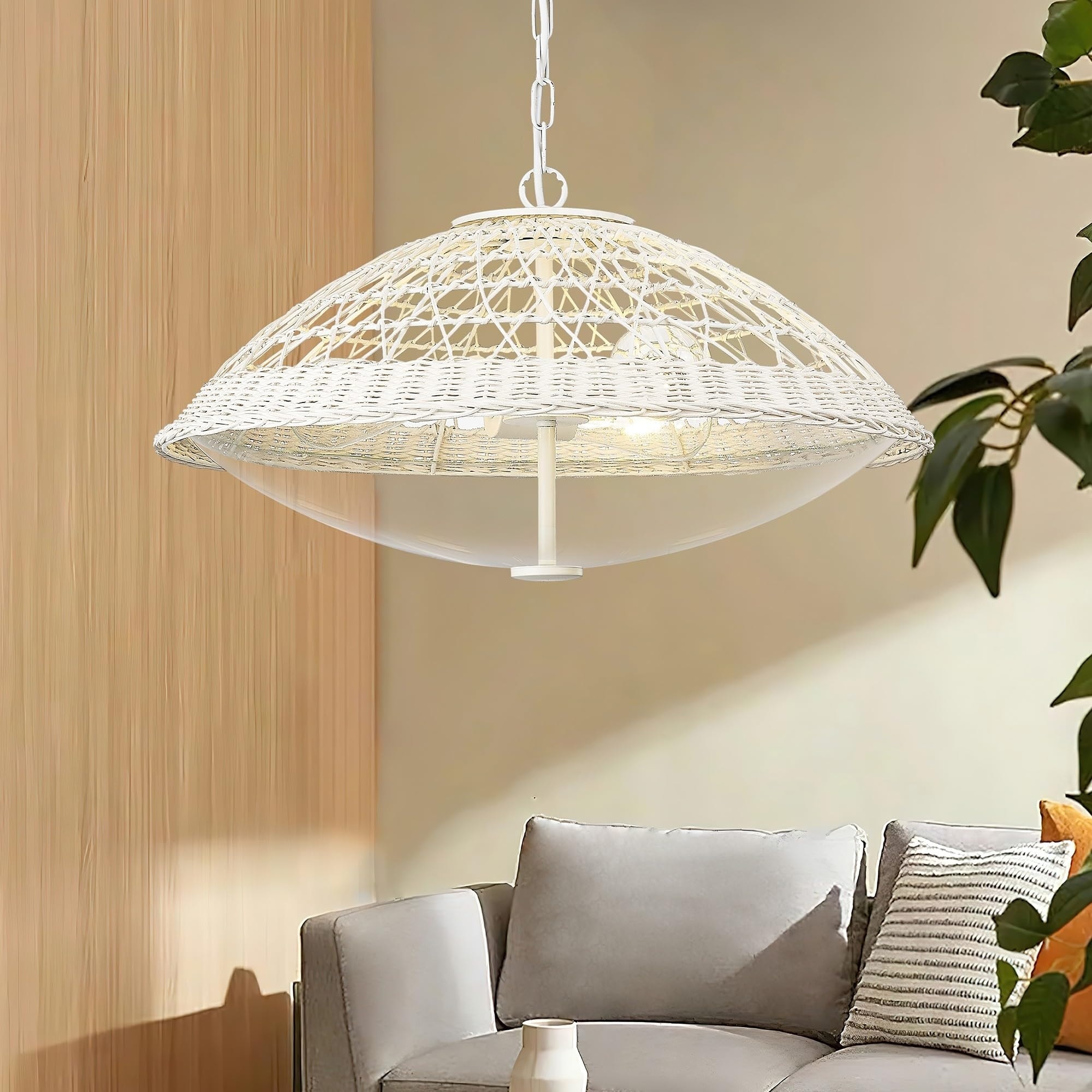 Large rattan light shade 2025