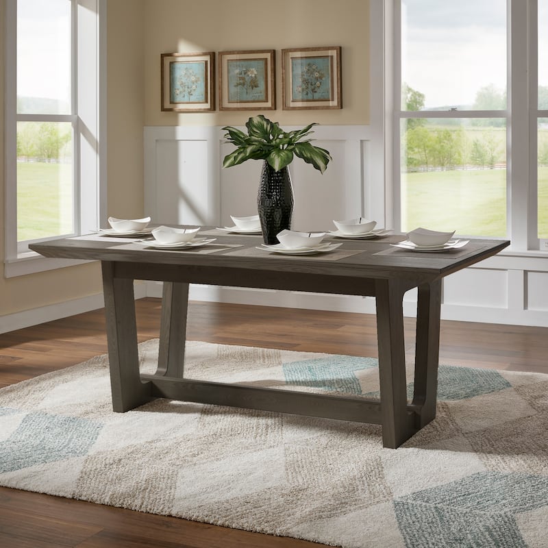 Harstad 72" Wood Finish Rectangular Dining Table by iNSPIRE Q Modern - Gray