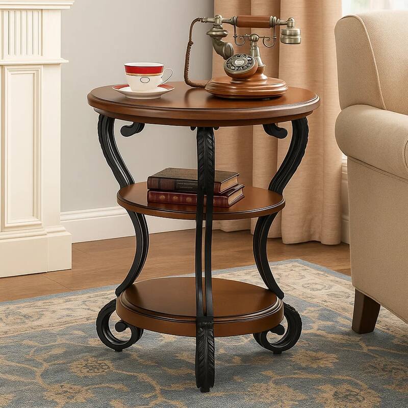 May Transitional Style Side Table