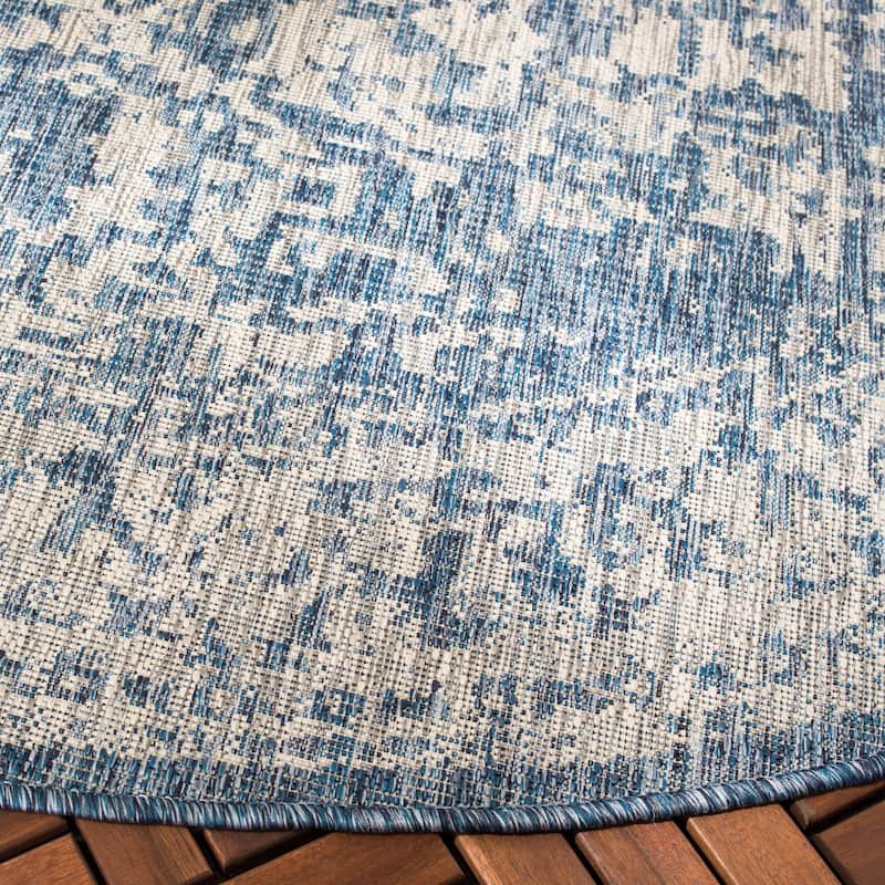 SAFAVIEH Courtyard Gunsel Outdoor Waterproof Patio Backyard Rug