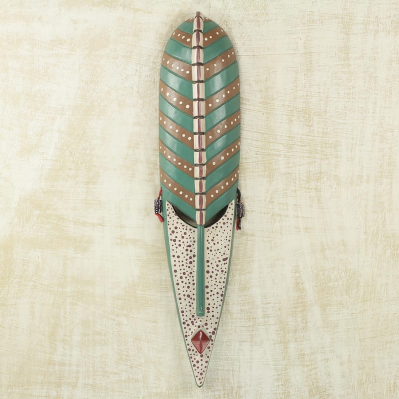 Novica Handmade Northern Maiden Beauty I African Wood Mask