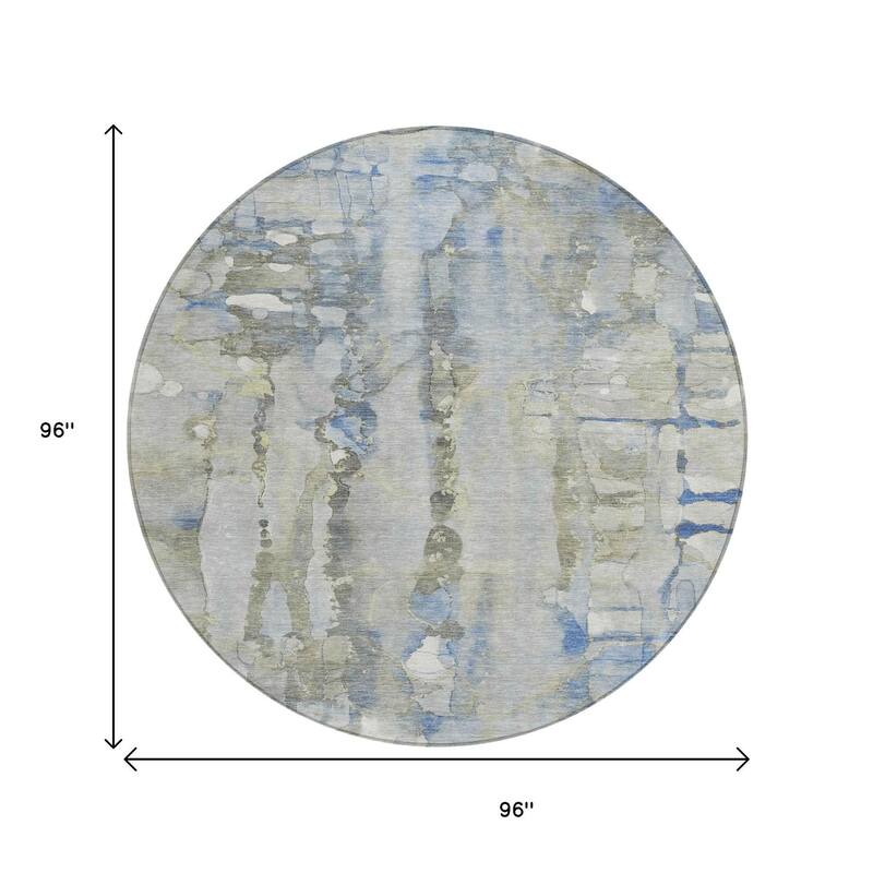 HomeRoots Abstract Transitional Rectangle Outdoor Rug